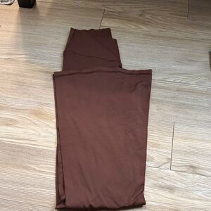 Aerie Brown Flared Cross Leggings